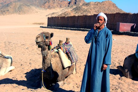 Camel locals man photo