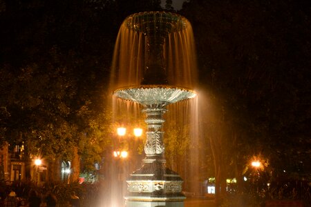 Fountain night lights