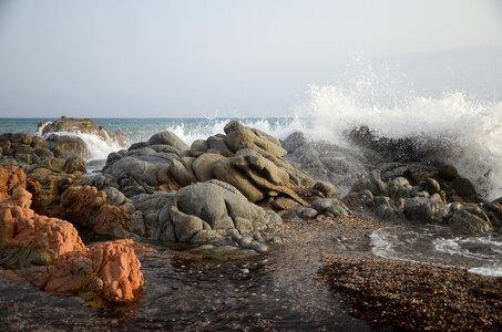 Sea landscape wind photo