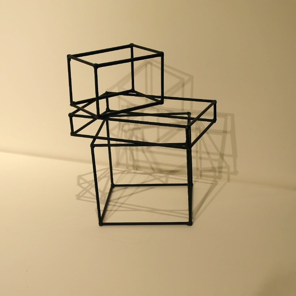 Decorative metal framework frame
