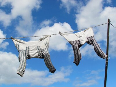 Wash hang out washing day photo