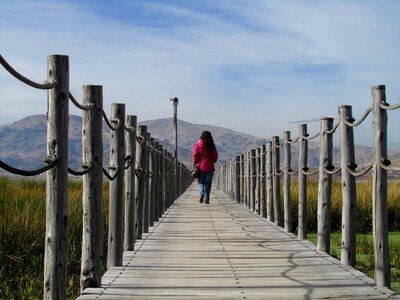 Titicaca walk peru photo