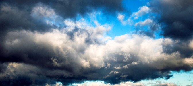 The sky in the evening dark blue