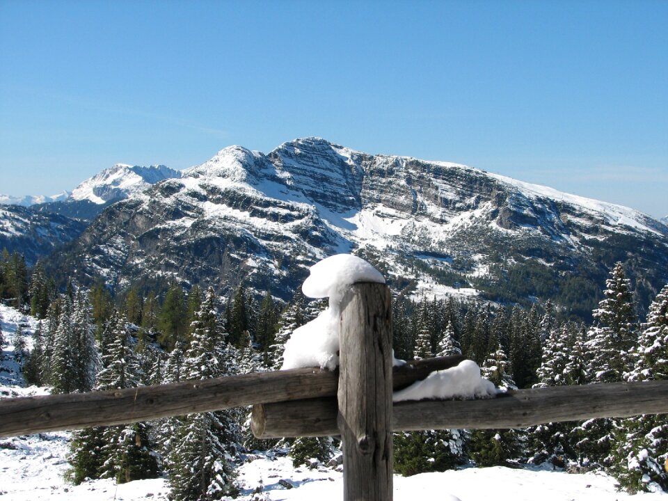 Landscape winter alps