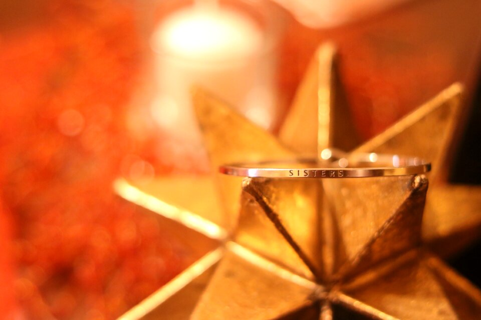 Ornament orange stars