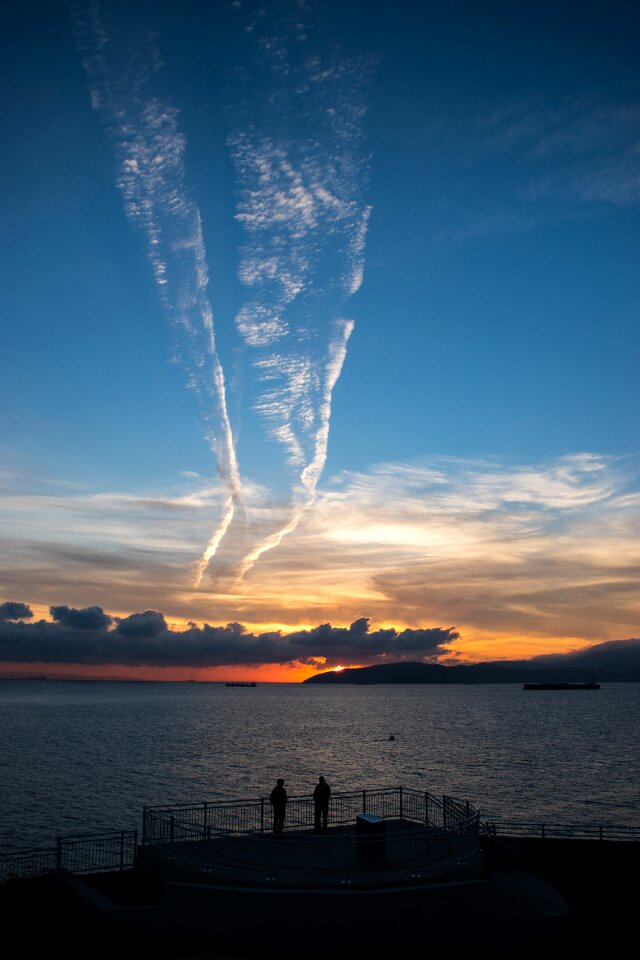 Beach clouds stelae