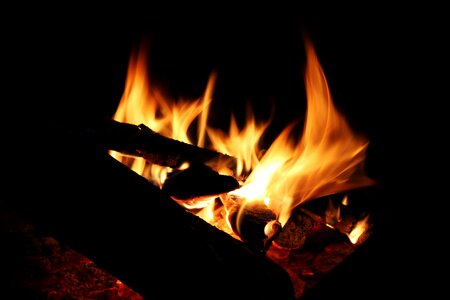 Hot flame heat photo