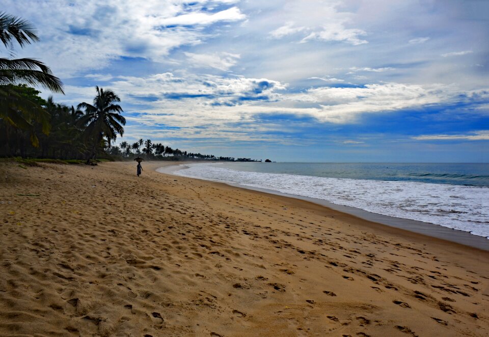 West africa beach water