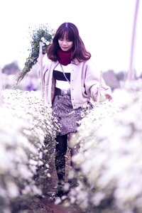 The field woman young