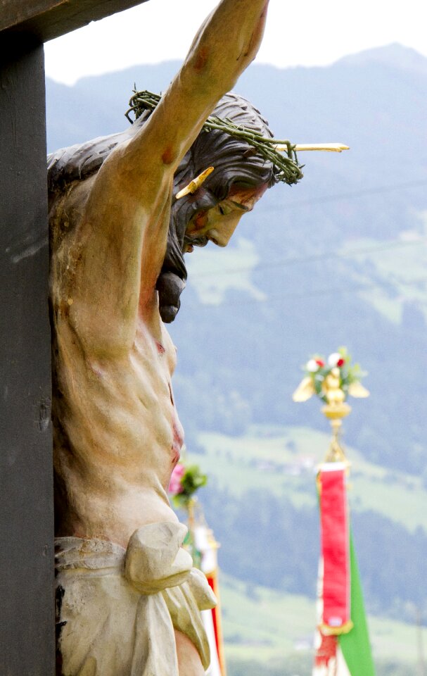 Christ wooden cross tyrol