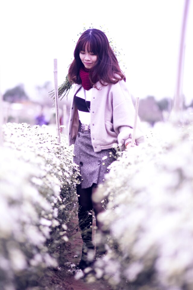 The field woman young
