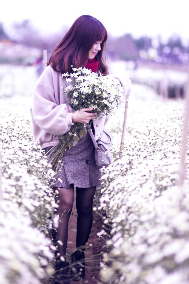 The field woman young