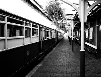 Vintage train steam photo