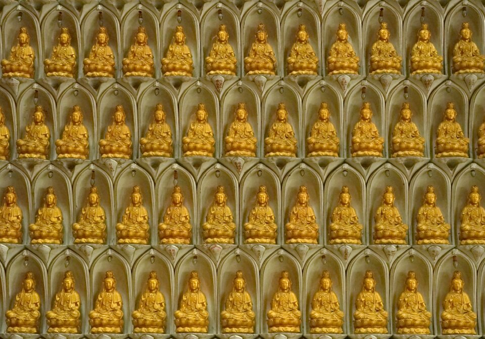 Buddha religious wall photo