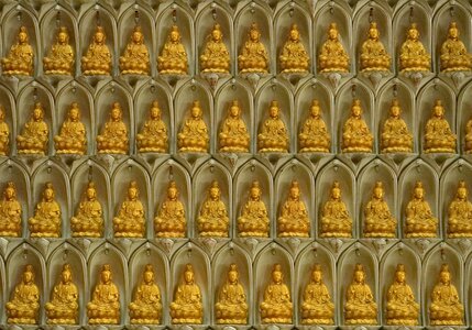 Buddha religious wall