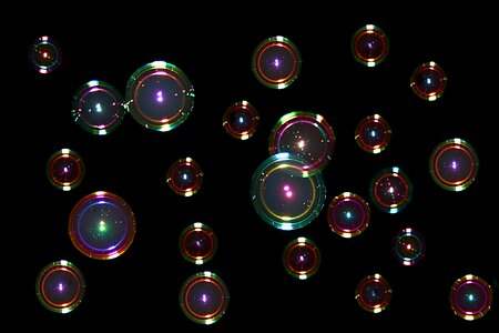 Float balls iridescent photo
