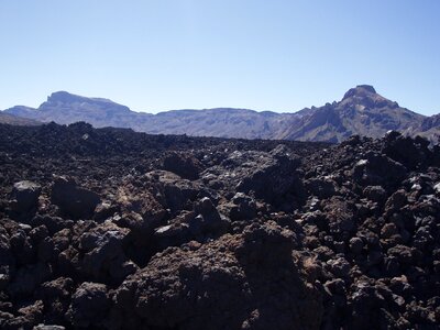 Volcano landscape mountain landscape photo