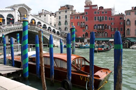 Boat italy city on water photo