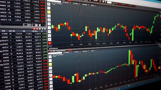 Courses analysis candlestick photo