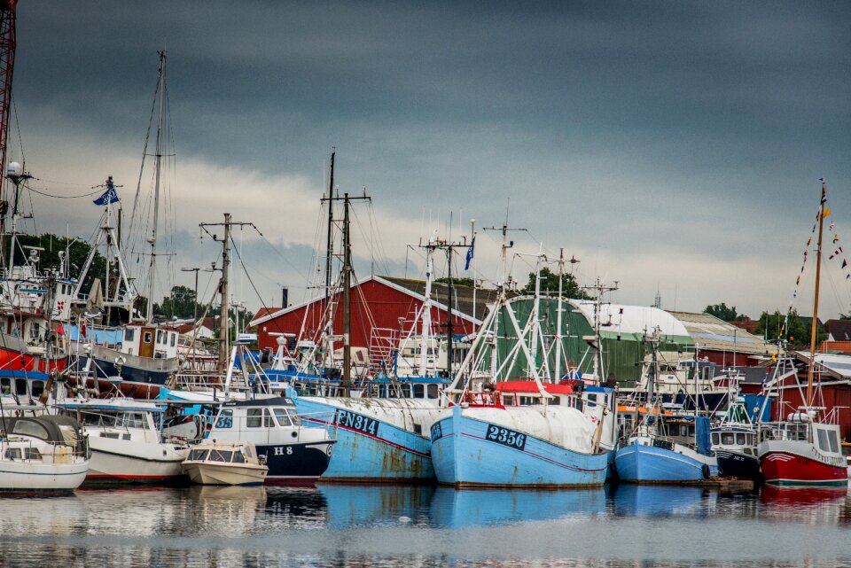 Fishing port trawler