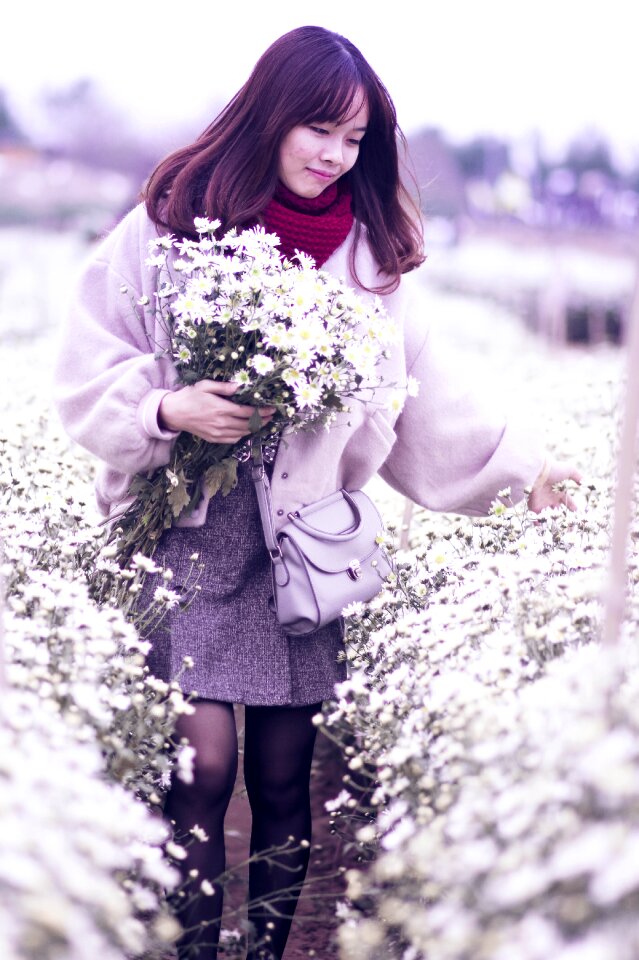 The field woman young