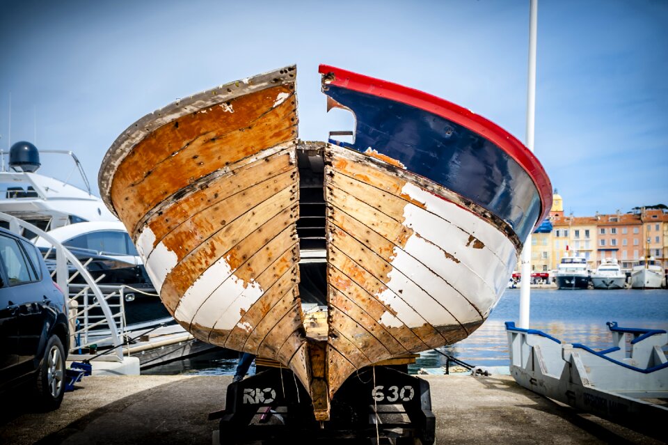Restored wreck wood
