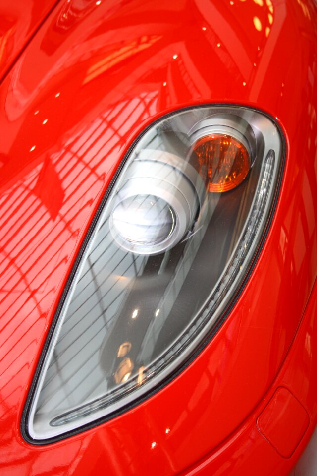 Red motor vehicles automotive
