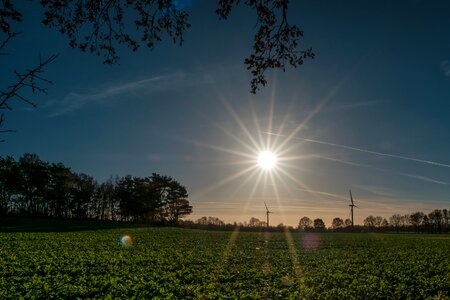 Ray sky burst photo