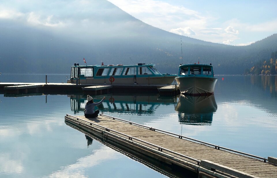 Calm scenic reflection