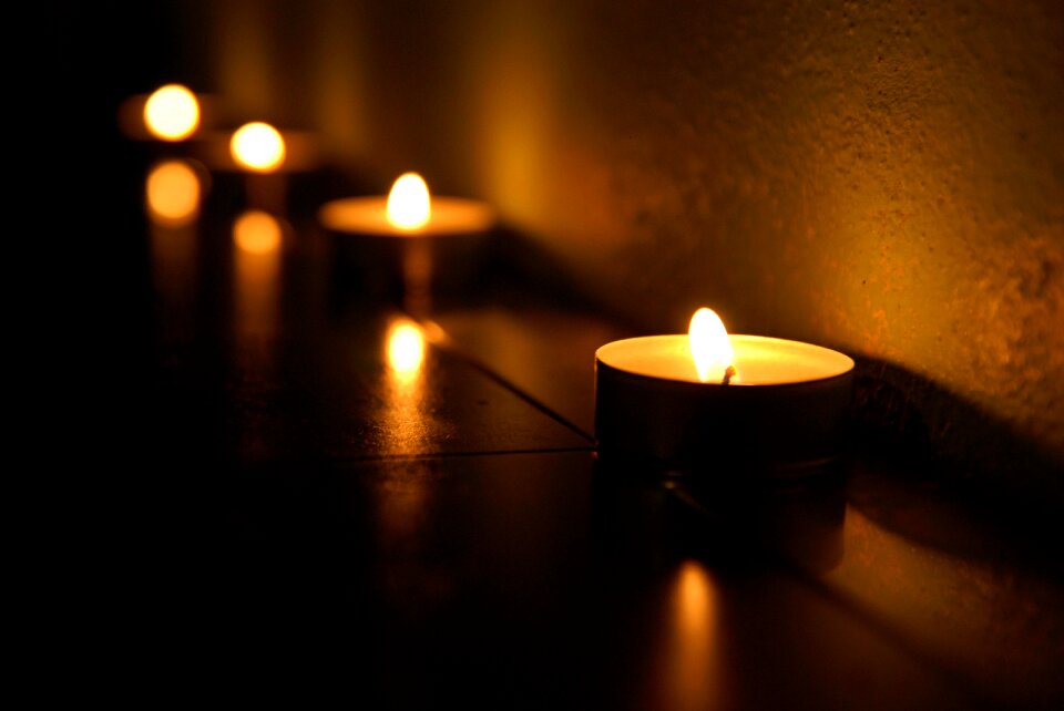 Buildings candles light