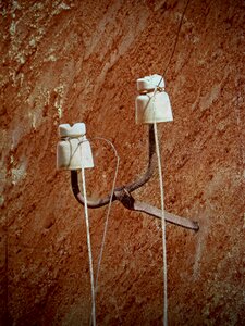 Old vintage electric cables