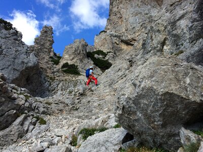 Climbing rock rocks