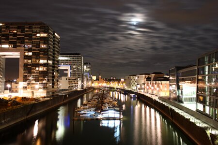 Night ships rhine photo