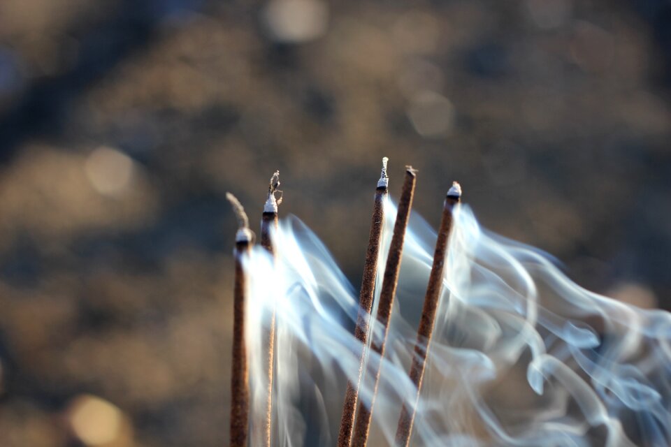 Blow incense sticks