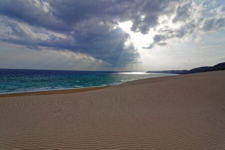 Clouds beach mediterranean photo