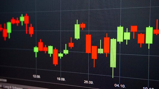 Courses analysis candlestick photo