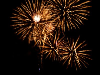 New year's eve fireworks sky photo