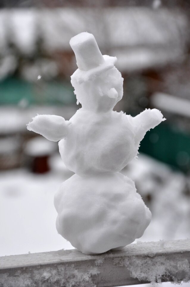 Snowman winter snow