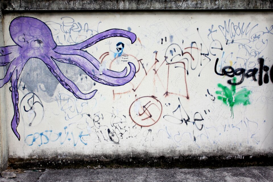 Urban graffiti grungy