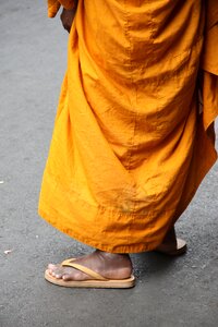 Monk buddhism feet