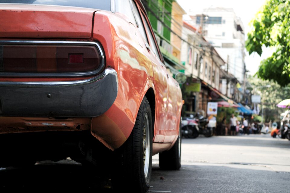 Old car alley in bangkok youngtimer