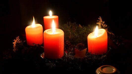 Christmas time advent candles