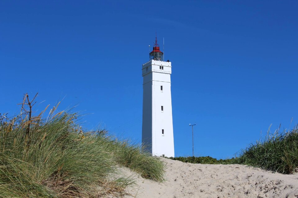 Lighthouse beach north sea