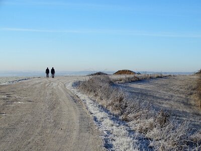 Winter cold sky