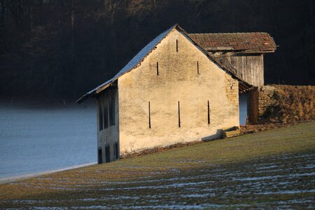 Field lonely house loneliness