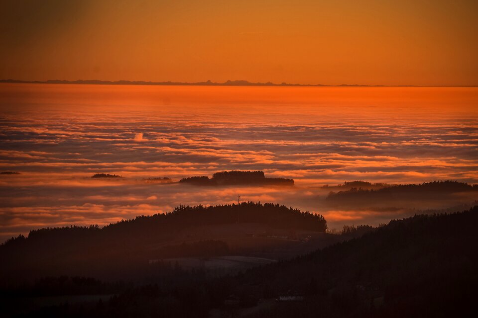 Sunset mood mountains