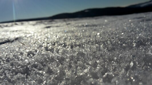 Nature frost mountains