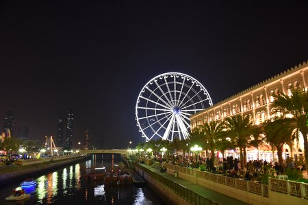 Ferris wheel saharjah night photo