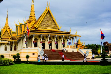 Royal palaces the city of phnom penh cambodia photo