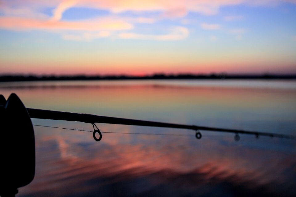 Sunset water lake